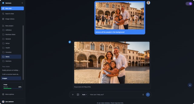 Harmora AI Platform Screenshot